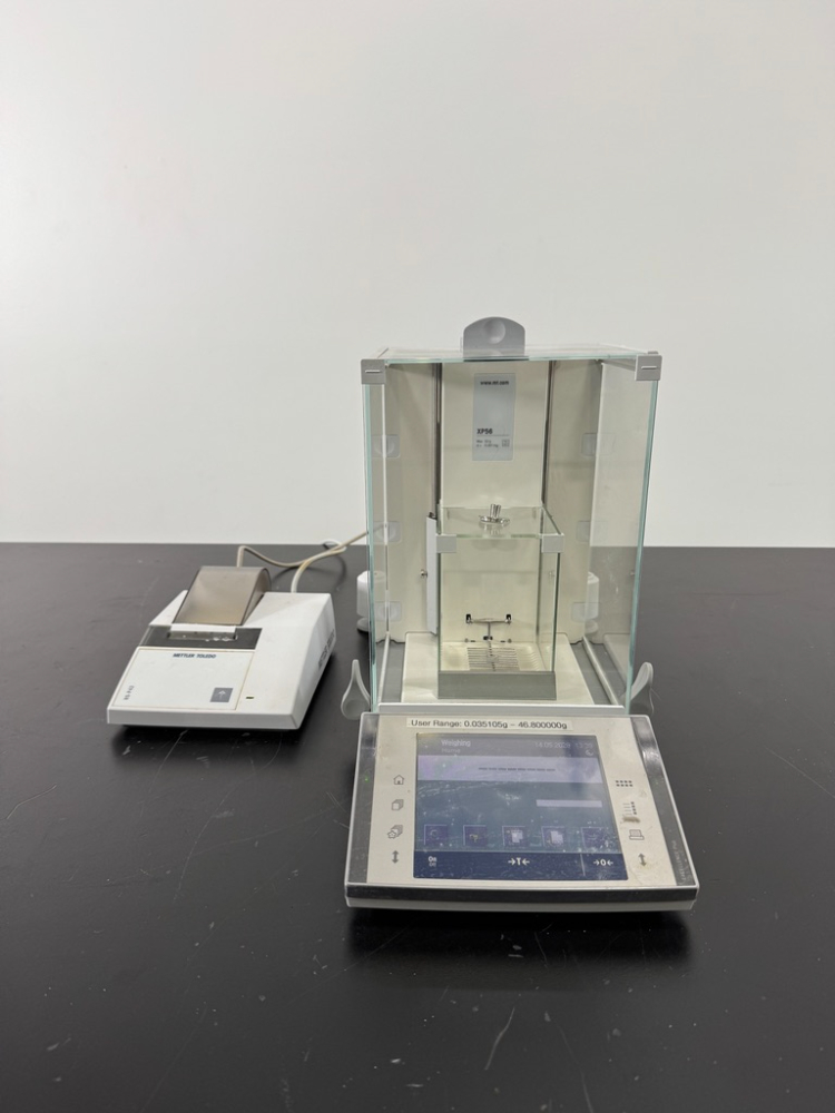 Image of Mettler Toledo XP56 Analytical Balance w/ RS-P42 Printer